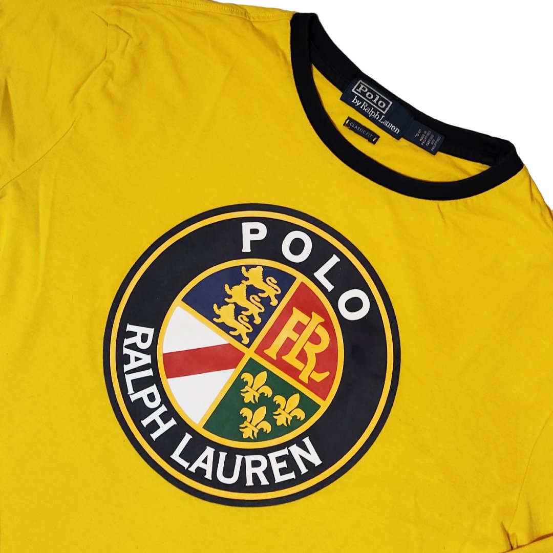 T-Shirt longsleeve Polo Ralph Lauren Crest Logo yellow