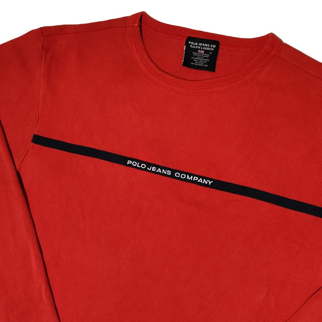 T-Shirt Longsleeve Ralph Lauren Polo Jeans Co. Usa red