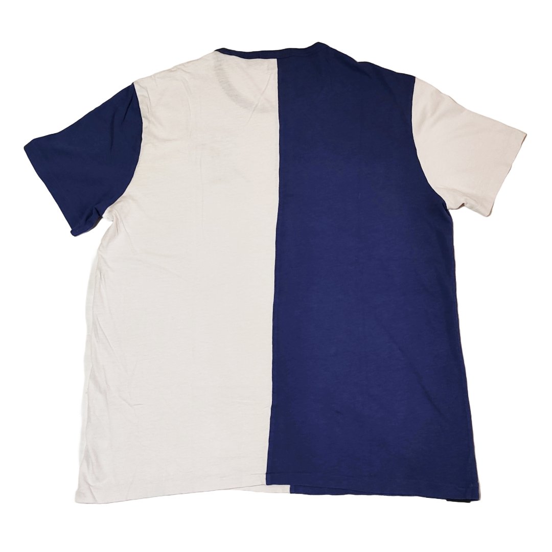 T-shirt Polo Ralph Lauren P Logo Split blue white