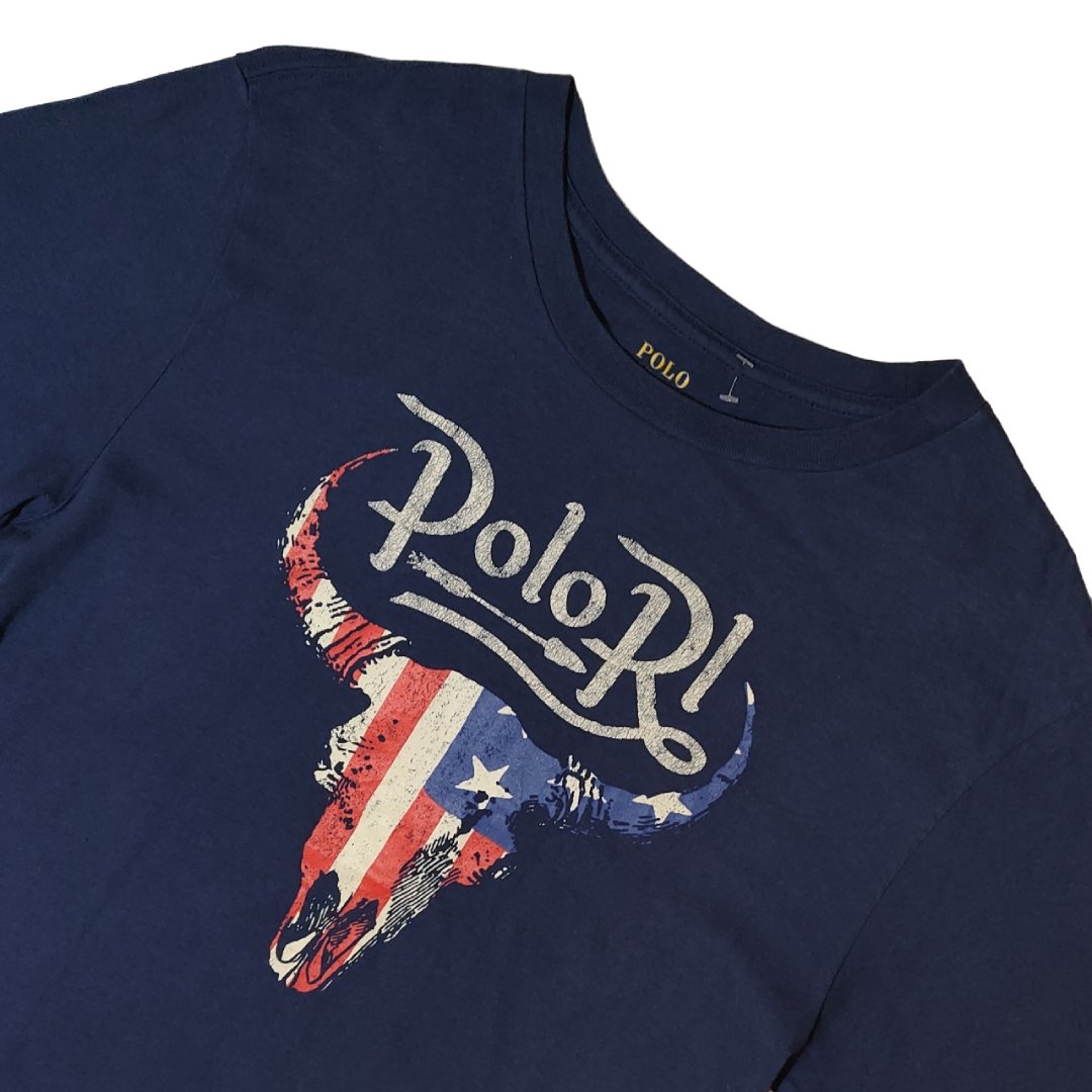 T-Shirt Polo Ralph Lauren Usa Buffalo Blue
