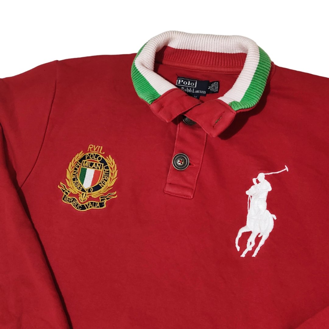Sweatshirt Polo Ralph Lauren Big Pony Italy Red