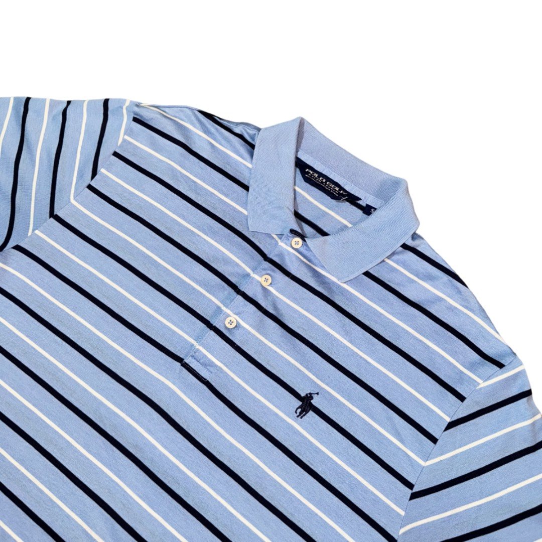 Polo Golf Ralph Lauren light blue blue stripes