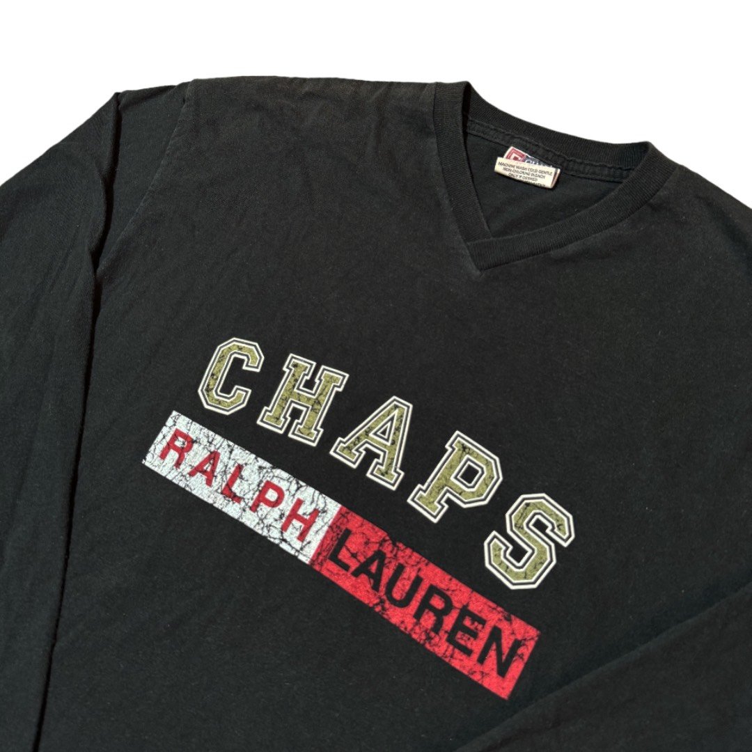 Longsleeve T-Shirt Chaps Ralph Lauren Logo Black