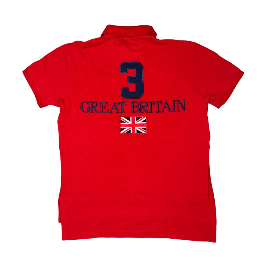 Polo Ralph Lauren Big Pony Great Britain Flag red