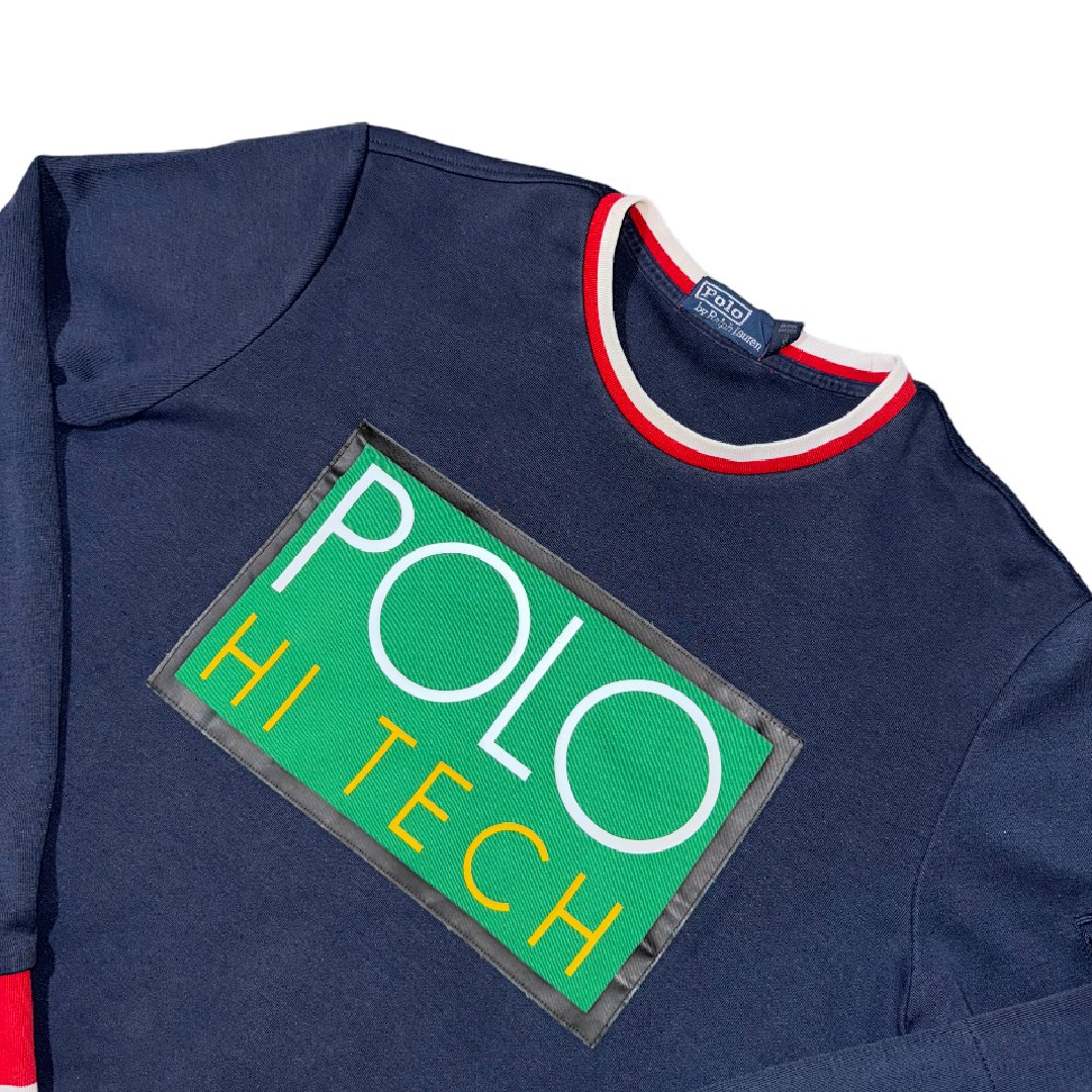 Crewneck Sweatshirt Ralph Lauren Polo Hi-Tech box logo