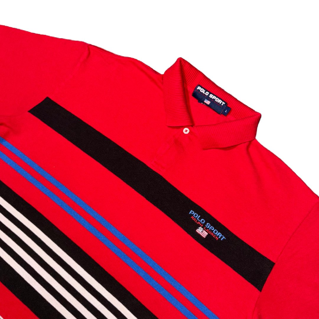 Polo Ralph Lauren Polo Sport Stripes red black