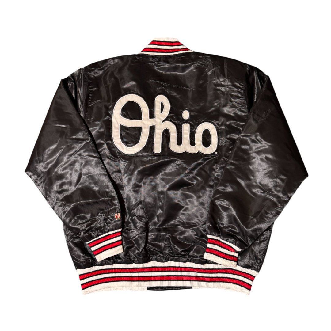 Satin Bomber Jacket NCAA Ohio State Buckeyes