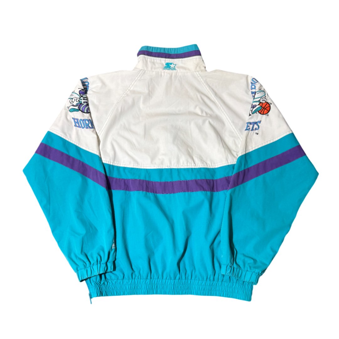 Half Zip Windbreaker Jacket Starter NBA Charlotte Hornets