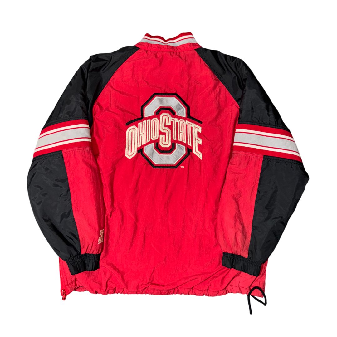 1/4 Zip Pullover Jacket Starter NCAA Ohio State Buckeyes