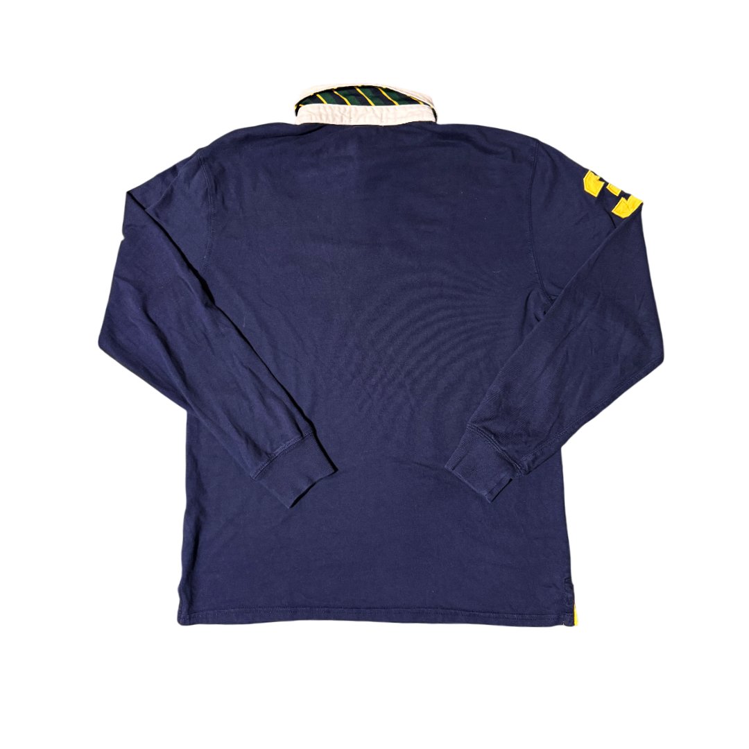 Polo Rugby Longsleeve Ralph Lauren Big Pony Blue Yellow