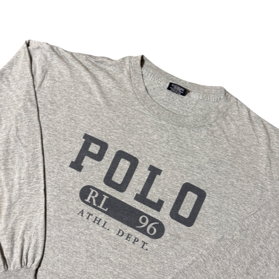 Longsleeve T-Shirt Polo Ralph Lauren 1967 Spellout Logo Grey