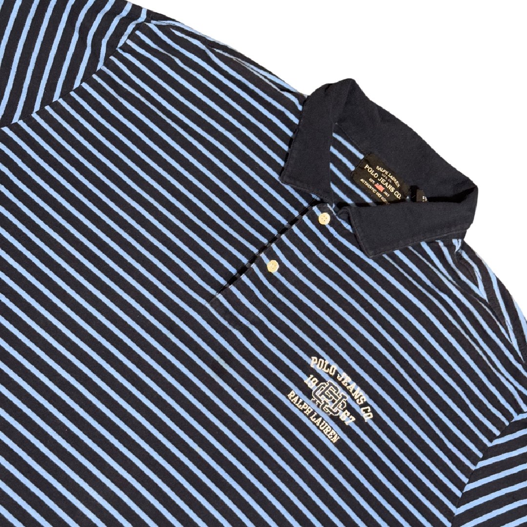 Longsleeve Polo Jeans Co. Ralph Lauren Blue Navy Stripes