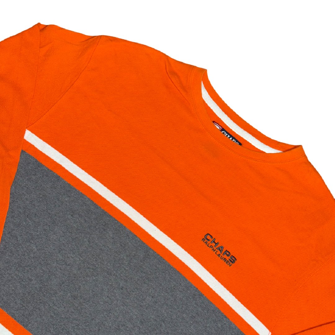 Longsleeve T-Shirt Chaps Ralph Lauren Orange Grey