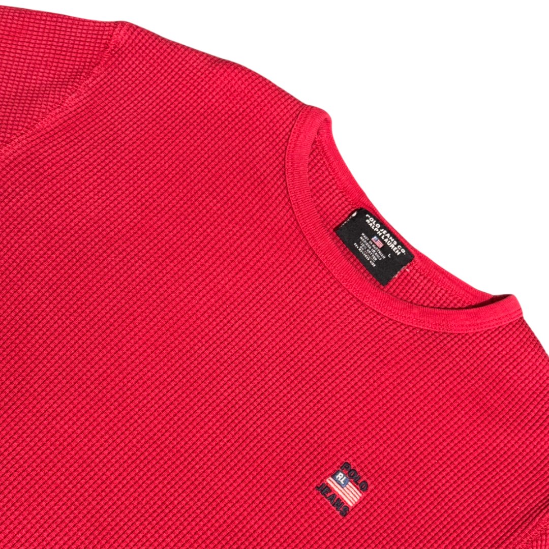 Lightweight Pullover Ralph Lauren Polo Jeans Co. USA Flag Red