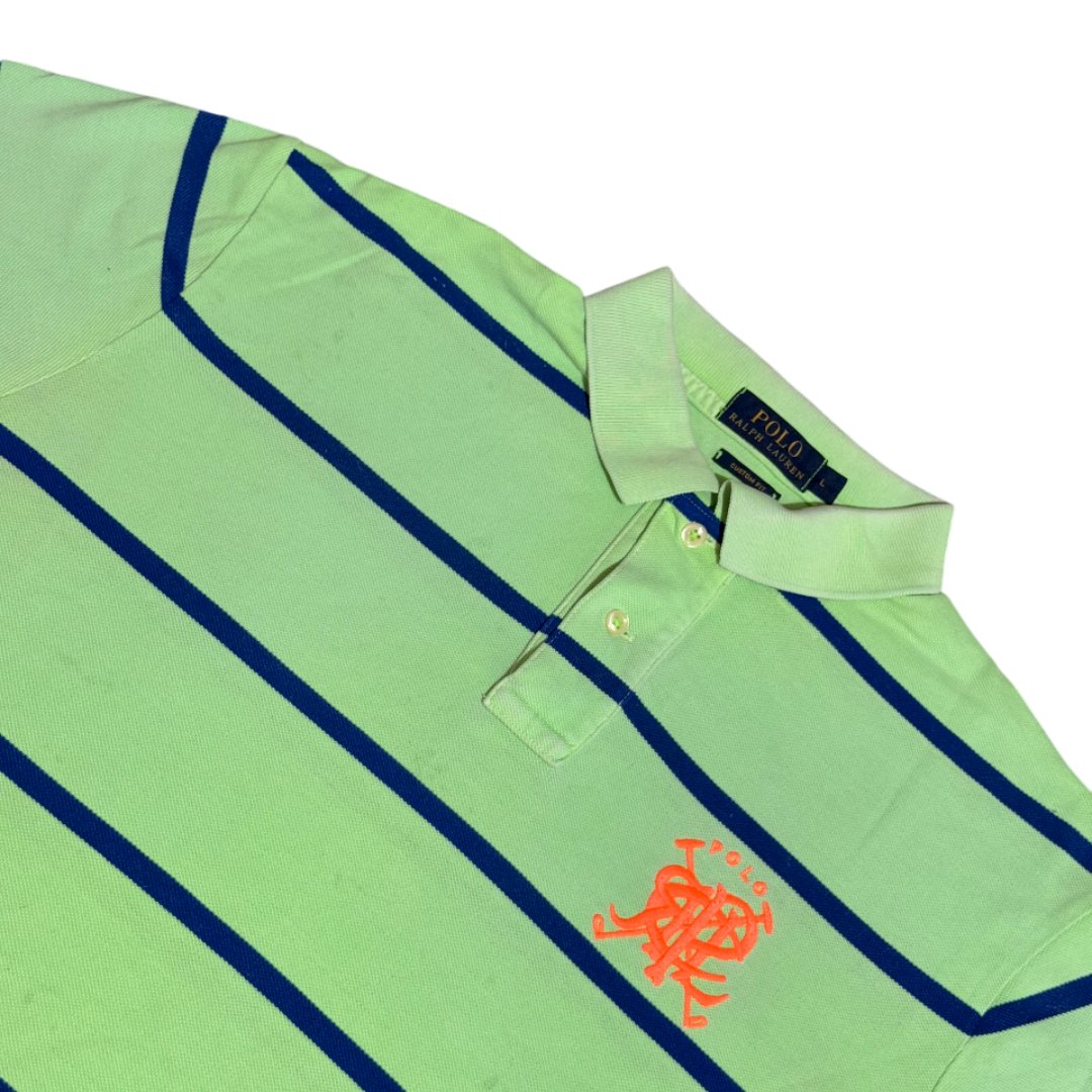 Polo Ralph Lauren Scribble Light Green Blue Stripes