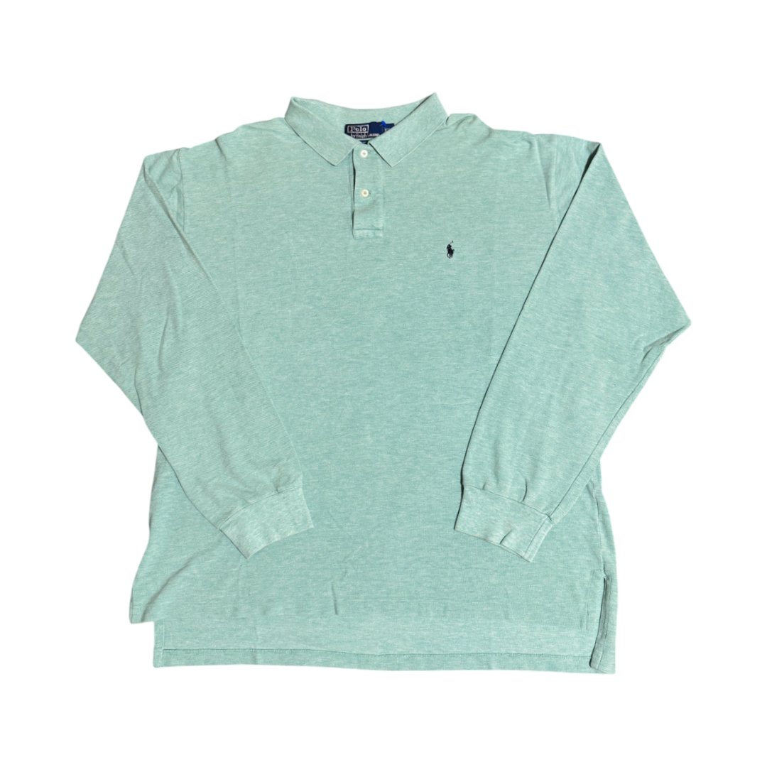 Longsleeve Polo Ralph Lauren Turquoise Black Pony