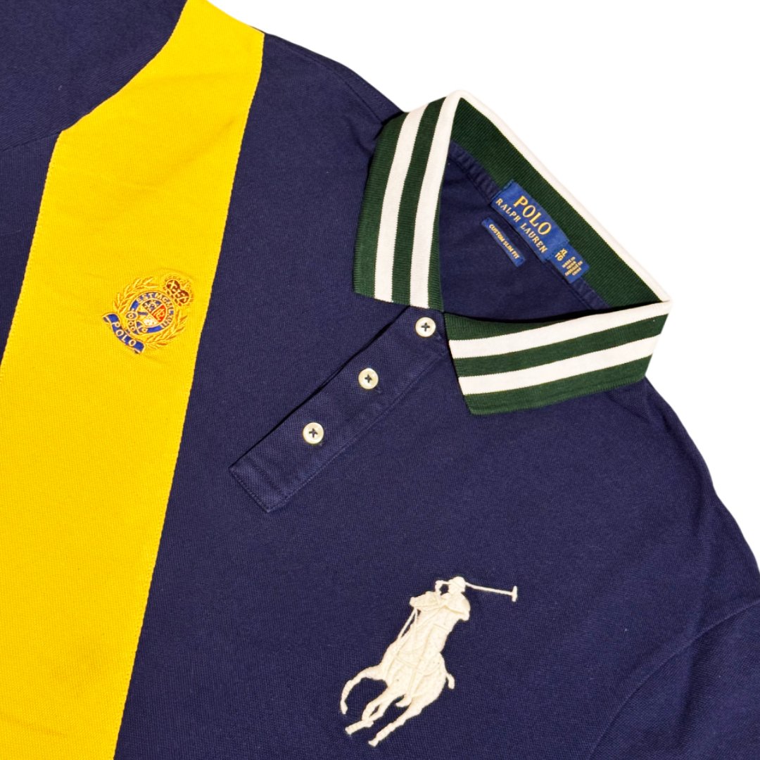 Polo Ralph Lauren Big Pony Crest Blue Yellow Stripe