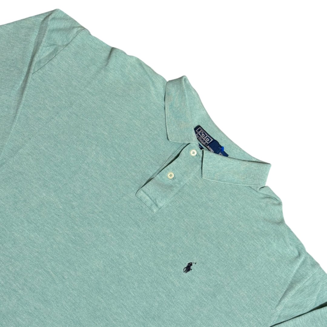 Longsleeve Polo Ralph Lauren Turquoise Black Pony
