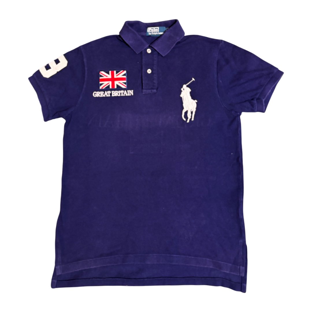 Polo Ralph Lauren Big Pony Great Britain Flag Blue