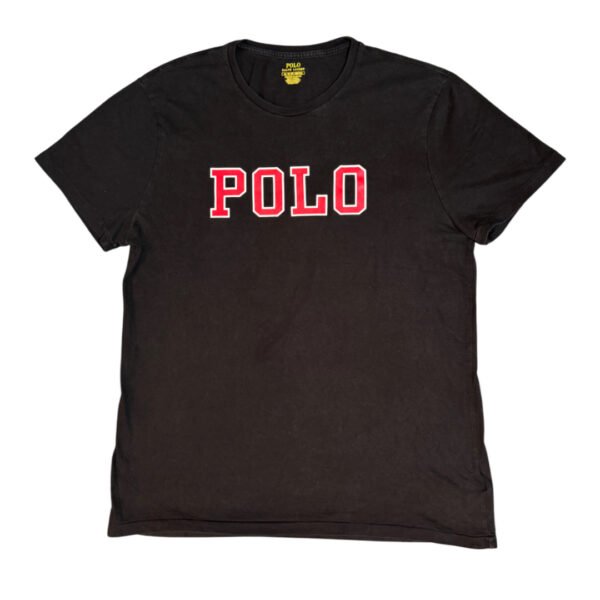 T-Shirt Polo Ralph Lauren Spellout Black Red
