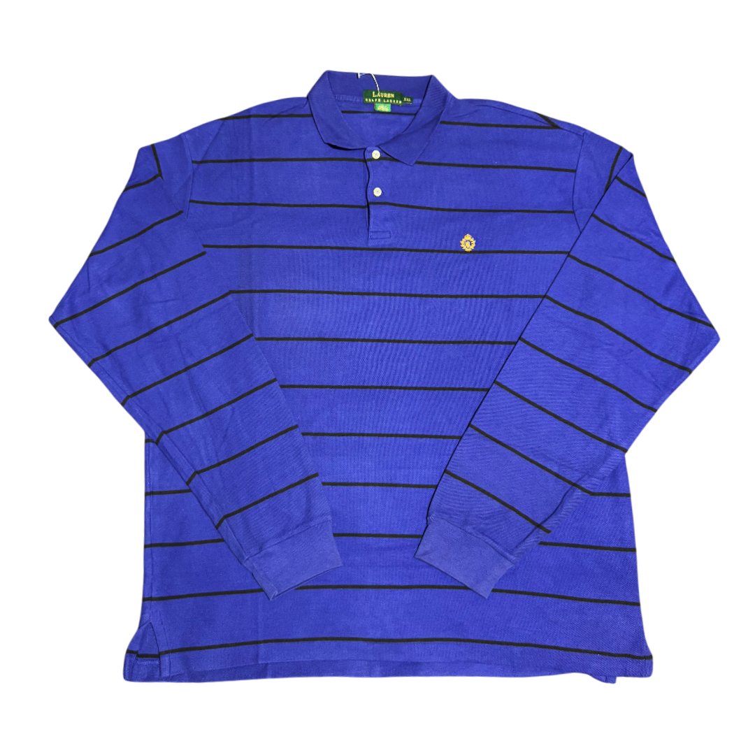 Polo Ralph Lauren Crest Retro Logo blue stripes