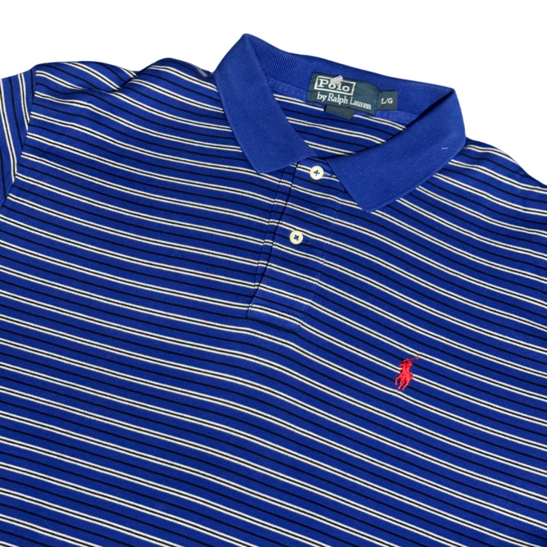Polo Ralph Lauren Pony Logo stripes blue