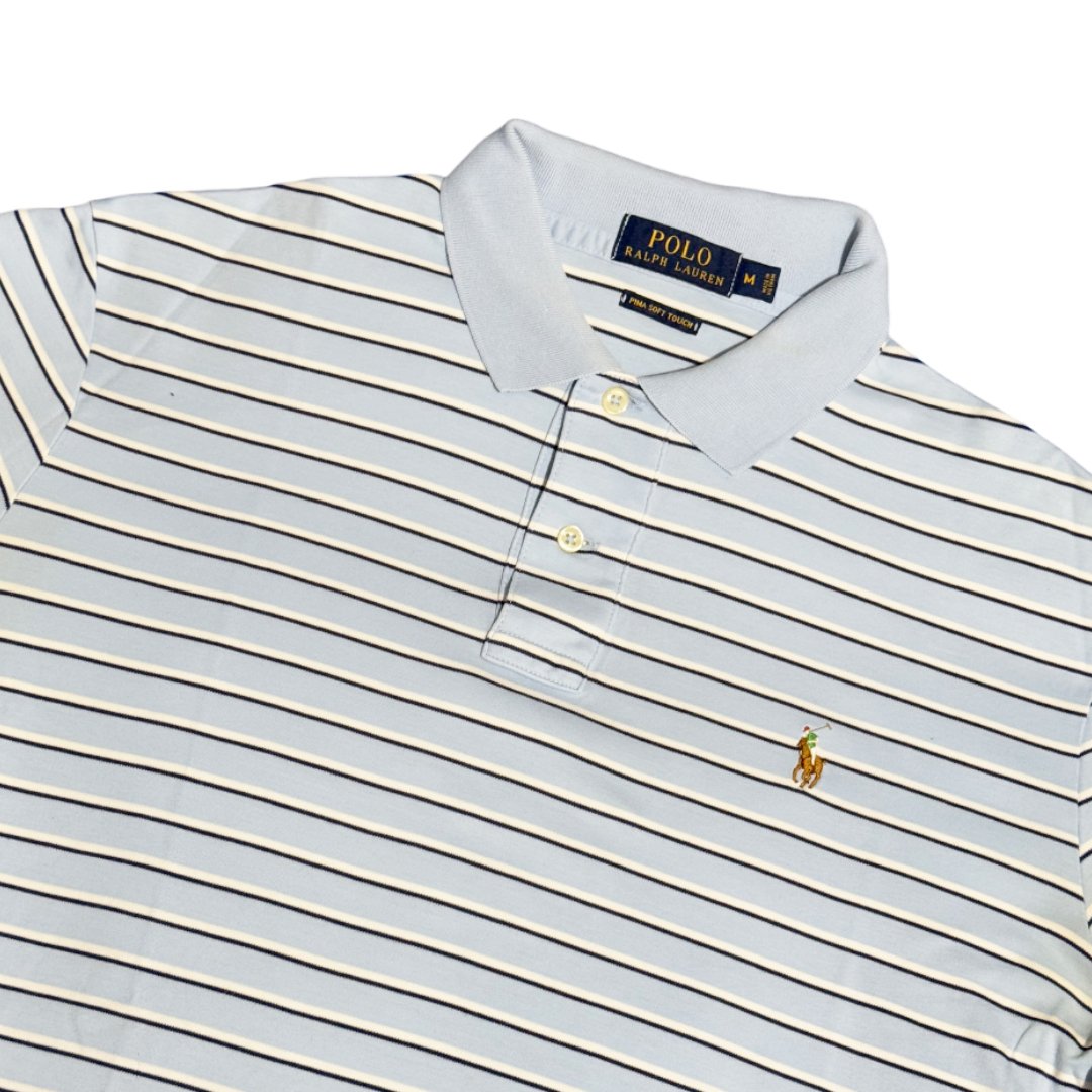 Polo Ralph Lauren Pony Logo stripes blue white