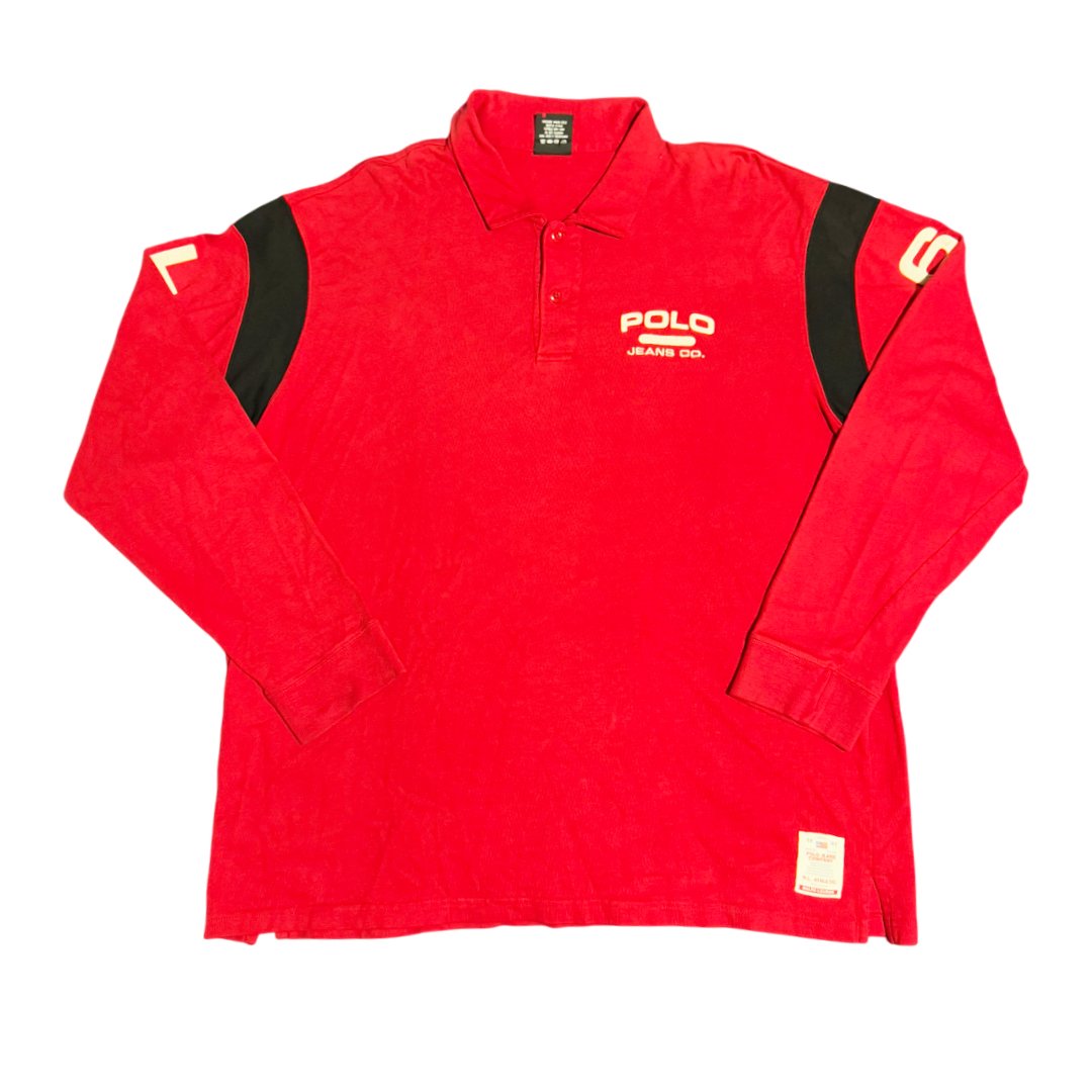 Longsleeve Polo Ralph Lauren Jeans Co. 67 Logo red