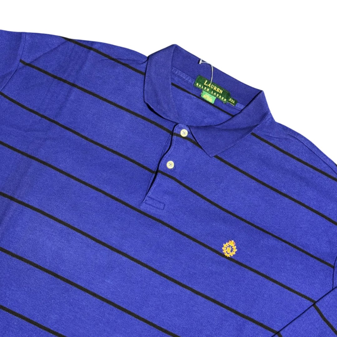 Polo Ralph Lauren Crest Retro Logo blue stripes