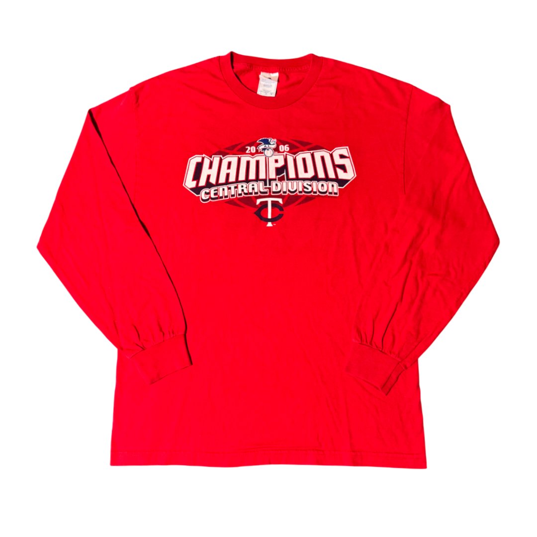 Longsleeve T-Shirt MLB Minnesota Twins 2006 Central Division Champions