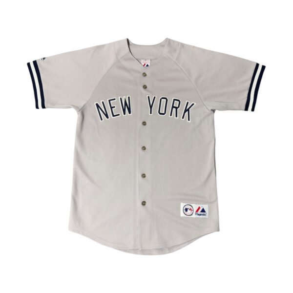 Baseball Jersey Majestic MLB New York Yankees Grey