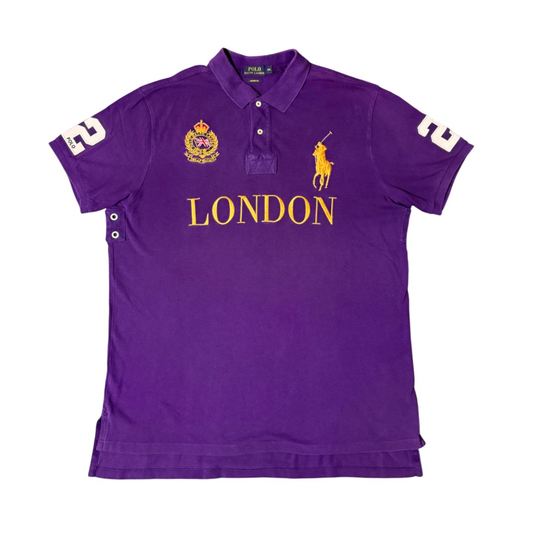Polo Ralph Lauren Big Pony London Embroidery Purple