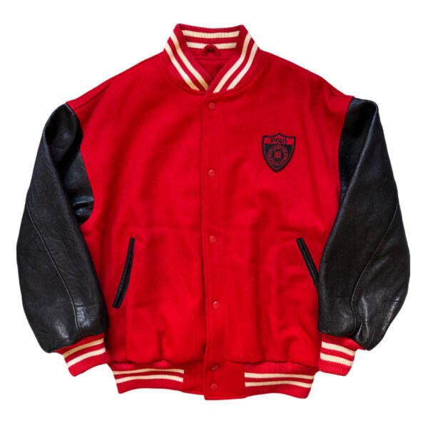 Bomber Ralph Lauren Polo Scribble Leather